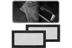 FSTTRE 2PCS Car Under Seat Air Vent Cover, Air Outlet Anti-Blocking Mesh Grilles Protector Air Inlet Protect Cover Black Dust Shields Accessories Compatible with Model Y Model 3(25 * 11.8cm Black)
