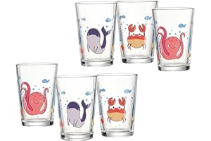 Ritzenhoff & Breker Lot de 6 verres pour enfant - Monde sous-marin