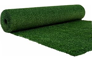 Konstgräs, 1 cm WERKA PRO 1 x 4 m eller 4 m², grön | Permeabel, mångsidig, anti-UV, trädgård och terrass, balkong, pool, tjocklek 1 cm, lätt att rengöra