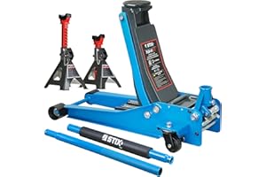 STIX Gato hidráulico 3T 75-505 mm Gato hidráulico con 2 Soportes de Taller