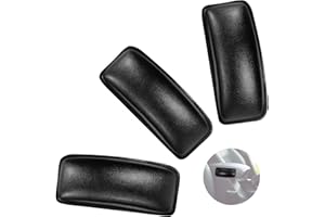 DASYUSUO 3Pcs Car Console Knee Cushion Pad Car Driver Side Console Knee Support Pad Car Armrest Cushion with Adhesive Pad for Most Cars(18 * 8cm)