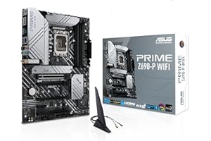 Asus Prime Z690-P Wifi Scheda Madre Atx, Intel Z690, Lga1700, Ddr5, Pci 5.0, Realtek 2.5Gb Ethernet, Wifi 6 (802.11Ax), Realtek 7.1 Sorround, Aura Sync Rgb, Nero, ‎30.5 x 23.4 x 4 cm, 1 Kg