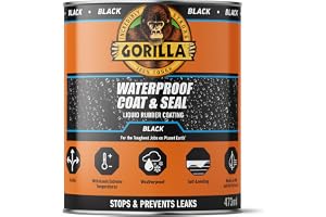 Gorilla 84756 vattentät kappa & tätning svart 473 ml