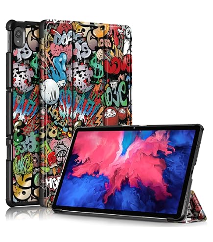 CASAFUNY Hülle Für Lenovo Tab P11 / P11 Plus – PU Leder, Smart Ständer, Auto Sleep/Wake, Kätzchen Design