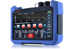 SKYSHL 1310nm/35dB+1550nm/33dB SM Fiber OTDR Tester Build in OPM+OLS+VFL+Event Map+APP Module+7inch Touch Screen Compatible with SC+FC+ST+LC/UPC&APC Connector-SS315T-2B1