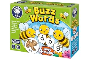 Orchard Toys Buzz Words Jeu d'orthographe – Jeux d'alphabétisation et de mots pour les enfants de 5 ans et plus – Jouets éducatifs et éducatifs – Cadeaux pour enfants, garçons et filles – À partir de