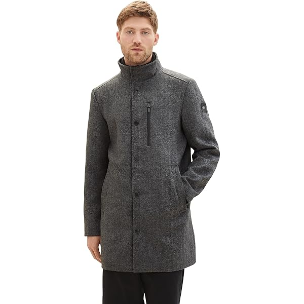 TOM TAILOR Uomini Wool Jacket with Inner Jacket, 28011 - Tarmac