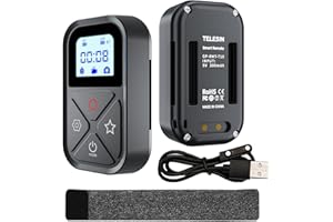 AuyKoo Bezprzewodowy pilot zdalnego sterowania do GoPro Hero 12/11/10/9/8/Max, inteligentny pilot do GoPro Hero 11/10/9/8/Max