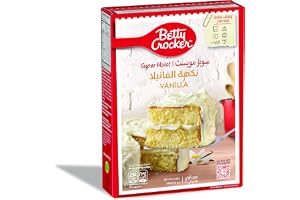 Betty Crocker SuperMoist Supreme Vanilla Cake Mix, 500g, Quick and Easy Cake in 3 Simple Steps, Rich Taste, Serves 12