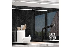 StickerProfis - Pannello Paraschizzi Cucina Adesivo da Parete, HiGloss, 1.8 mm, tutte le superfici - ARDESIA - (SCHIEFER) PREMIUM 60 x 400cm