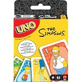 Mattel Games UNO Simpsons Kartlar JHB16 | &Ouml;zel "Woo Hoo" ile TV Şovu Temalı G&uuml;verte! Doh!" &Ccedil;ocuklar, Gen&ccedil;ler ve Aile Oyun Gec