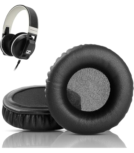 Kwmobile 2 Pezzi Cuscinetti Per Cuffie Sennheiser Urbanite (506452) – Ricambio In Similpelle Per Auricolari Over-Ear - 2