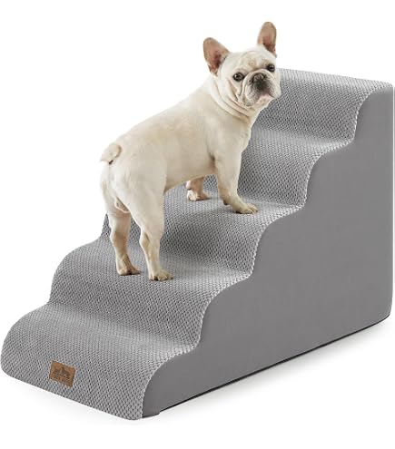 Ersatzbezug Für Hundetreppen – 3-stufig, Grau, Für Aodisman-Rampe (57x40x40 Cm)