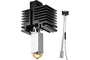 DUROZZLE Ruby Düse Hotend Combo mit Keramik-Heizkörper und Thermistor für Bambu Lab P1P / P1S 3D-Drucker, kompatibel mit gehärteten Stahl- und Rubin- und Wolframcarbid- und Diamantdüsen