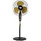 Usha Mist Air Icy 400mm Pedestal Fan (Black & Yellow Och)