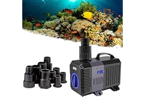 YAOBLUESEA Pompe Eco Pompe de bBassin Pompe à Eau Pompe Ruisseau 5200l/h 40W