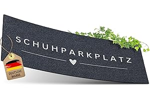 ‎ELBFUCHS ElbFuchs Schuhparkplatz Fußmatte 75x30cm Grau I Waschbare & Rutschfeste Indoor-Schuhmatte & Abtropfmatte I Ideal als Schuhunterlage & Schuhablage I Schmutzfangmatte für Flur & Eingang