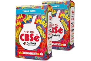 YERBEE CBSé Yerba Maté Thé avec Guaraná 1 kg (0,5 kg x 2) | Thé maté d'Argentine | Boisson revigorante et énergisante