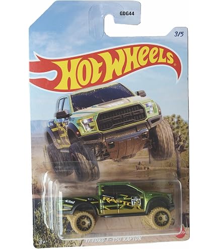Hot Wheels 2017 HW Trucks Ford F-150 Raptor - White Diecast Car #129/365 - View #8