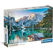 Clementoni - Puzzle pour Adultes 1000 Pièces, HQC Balcony View of Lake Como Compact Fabriqué en Italie, 39930