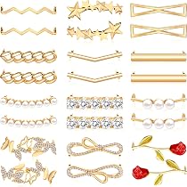 Set Di 6 Paia Di Fermagli Decorativi Per Scarpe Con Perle E Strass, Clip Per Tacchi E Décolleté, Ideali Per Spose, Party E Look Eleganti