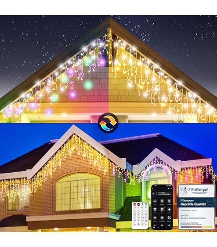 LED Lichterkette Außen [8m, 16 LEDs] Mit Fernbedie Produktbild-Vorschau 7