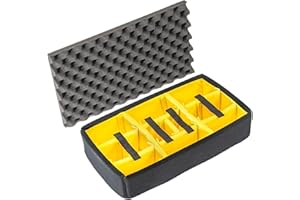 Peli 1525AIRDS Set gepolsterte Trennwände, Original Peli Air Case Zubehör, Kompatibel mit: Peli Air 1525, Farbe: Schwarz/Gelb