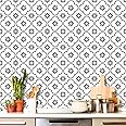 Khushi Decor Waterproof Wall Tile Stickers | Self Adhesive Peel and Stick Moroccan Tile Stickers | Wall & Floor Stickers for Kitchen & Bathroom (4x4 Inch, Pack of 36 Pic)
