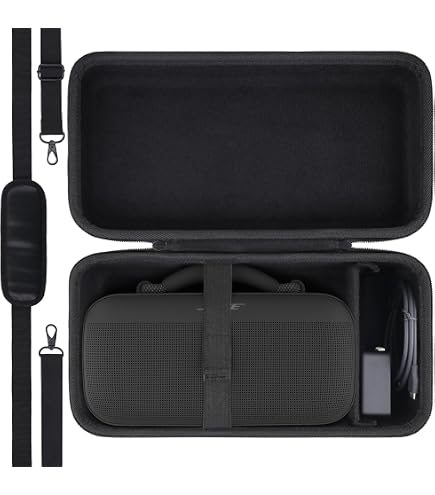Tracolla In Corda Per Bose SoundLink Max – Nera, Regolabile Fino A 131 Cm, Per Trasporto Comodo