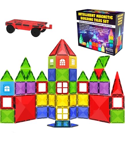 Bloques Magnéticos De Construcción Para Niños – Juego De 10 Piezas De Hombre De Palo, Colores Vivos, Ideal Para Creatividad Y Aprendizaje (Edad 7-14 Años)