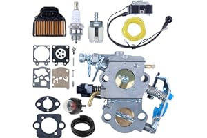Atunee WTA-29 Carburador Bobina de Encendido para Husqvarna 461 460 455 455E 340 340E 345 350 353 359 Motosierra Compatible con Jonsered CS2255 Motosierra Reemplazar 544883001 544047001 537255702