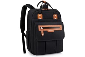 Pomelo Best Zaino per pannolini con fasciatoio rimovibile, tasche termiche e cinghie per passeggino, colore: nero