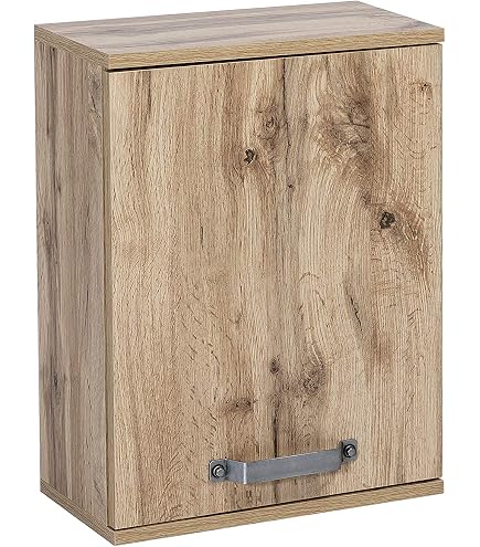 Mobile sottolavabo e lavabo Adelaide rovere naturale in truciolare L
