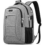 BIKROD Zaino Uomo Zaino per PC Portatile, 15,6 Pollici Zaino Porta PC con Caricatore USB Zaino da Lavoro, Impermeabile Zaino 