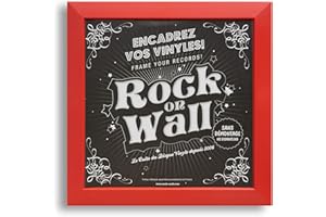 ROCK ON WALL Cadre pour Disque Vinyle, Rouge