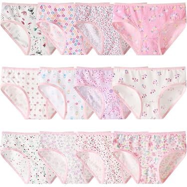 Confezione da 2 mutandine a fiori bambina in cotone variante 1 | Petit
