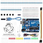 ELEGOO UNO R3 Basic Starter Set Compatible with Arduino IDE | with Tutorial Guides in Spanish, Starter Kit for Arduino UNO, S