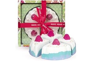 Vintage & Co Beauty Fabrics & Flowers Cake Shape Bath Bomb Vegan Spa Gift Set