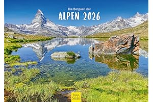‎EDITION SEIDEL Edition Seidel Premium Calendar The Mountains of the Alps 2026 Format DIN A3 Wall Calendar Europe Nature Mountains Germany Austria Italy France