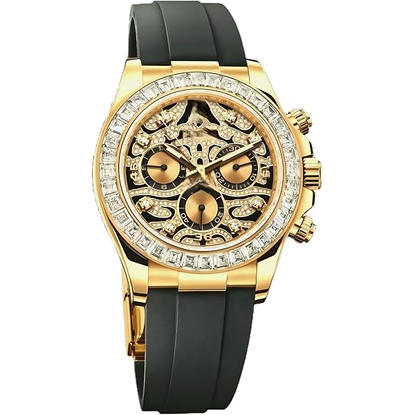 Buy Luxury Watch Gold Plated Unisex Analog Chronography Iceout