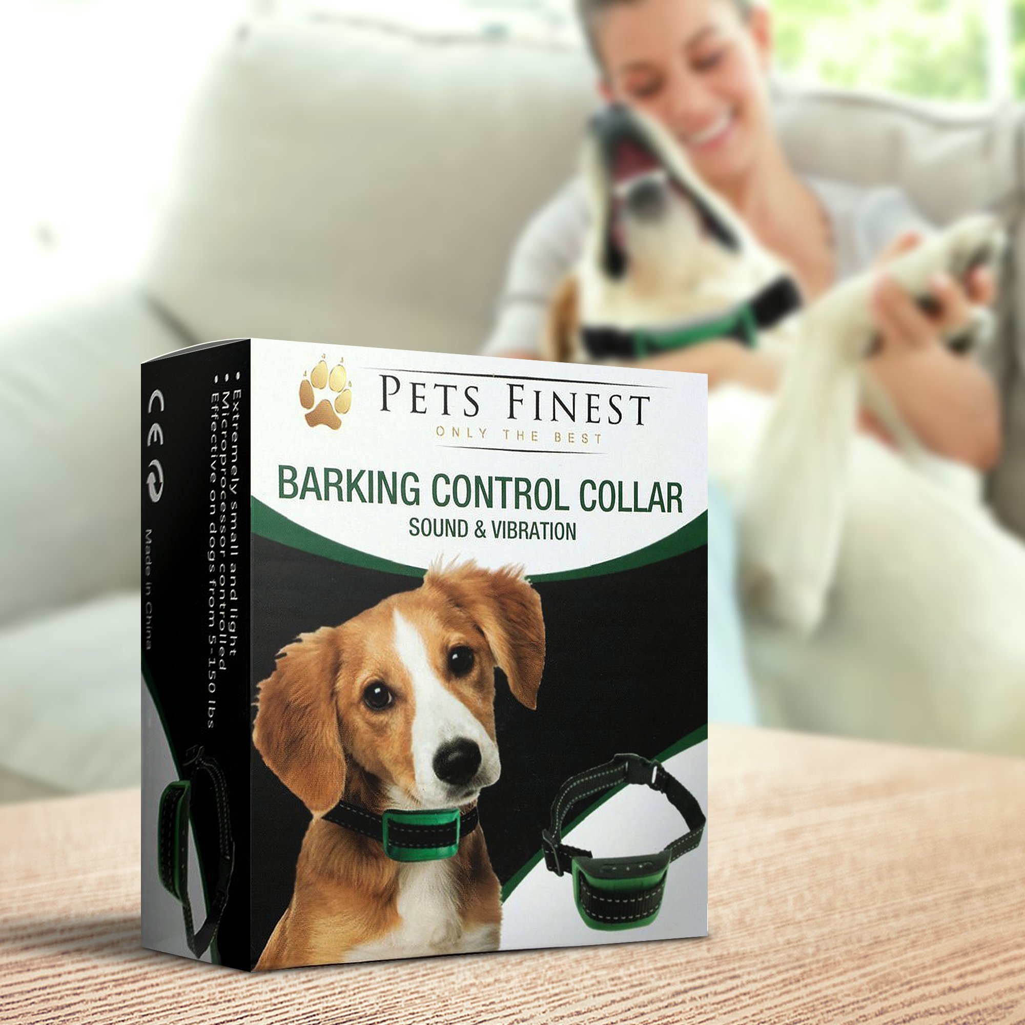 Antibell dog collar by Pets Finest, training collar with sound and