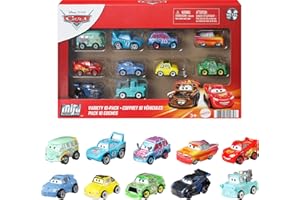 Mattel Disney und Pixar Cars Mini Racers 10er-Pack Sammlerfahrzeuge für Kinder und Sammler ab 3 Jahren, GRW27, [Mehrfarbig]