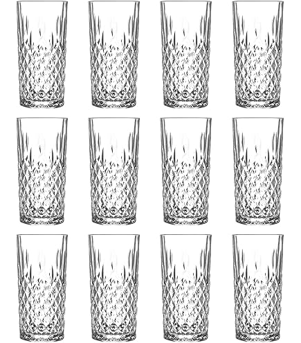 6X Clear 360ml Liberty Highball Glasses - Tall Hi Ball Glass Water Gin