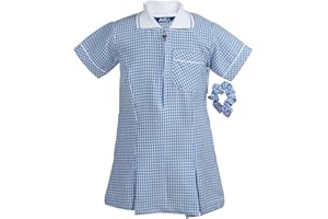 Ayra - Girl's School Gingham Summer Dress Age 3 4 5 6 7 8 10 12 14 16 18 20