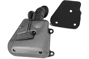 AREA LONGBOARD Filtro aria + cassetta filtro dell' aria per compatibile con Yamaha Aerox Naked 50 2T 13, Aerox R 50 2T 13 – 14, Aerox R 50 2T 14 (Carbon)