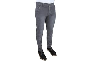Evoga Jeans Uomo Pantaloni Slim Fit Aderenti Blu Denim Casual