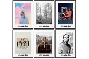 BLCKART Taylor Swift Lot de 6 posters muraux, décoration murale, chanson, images décoratives, pour chambre à coucher, salon, bureau à domicile, sans cadre