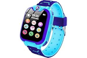 ‎JUBUNRER JUBUNRER Smartwatch dla dzieci Chłopców Dziewcząt 37 w 1 aparaty fotograficzne gry telefon SOS budzik wideo muzyka kalkulator wieku 3-16 lat Dzieci Prezenty świąteczne Prezent urodzinowy