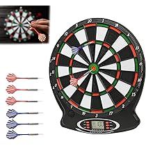 Jeu De Fléchettes électroniques, 6 Fléchettes De Pointe En Acier Cible