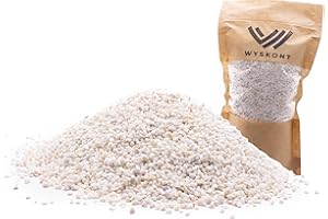 WYSKONT Granella dolomitica per Acquario 10 kg - Substrato Naturale e Decorazione - Adatto per biotipi Malawi e Tanganica - Sicuro per organismi vivi - Grana Crema 1-3 mm